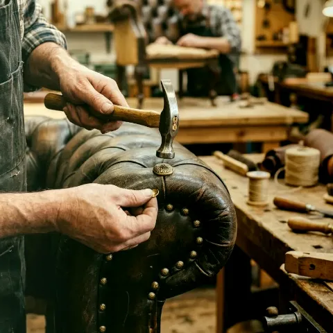 Linde Tal – Materialauswahl im Atelier